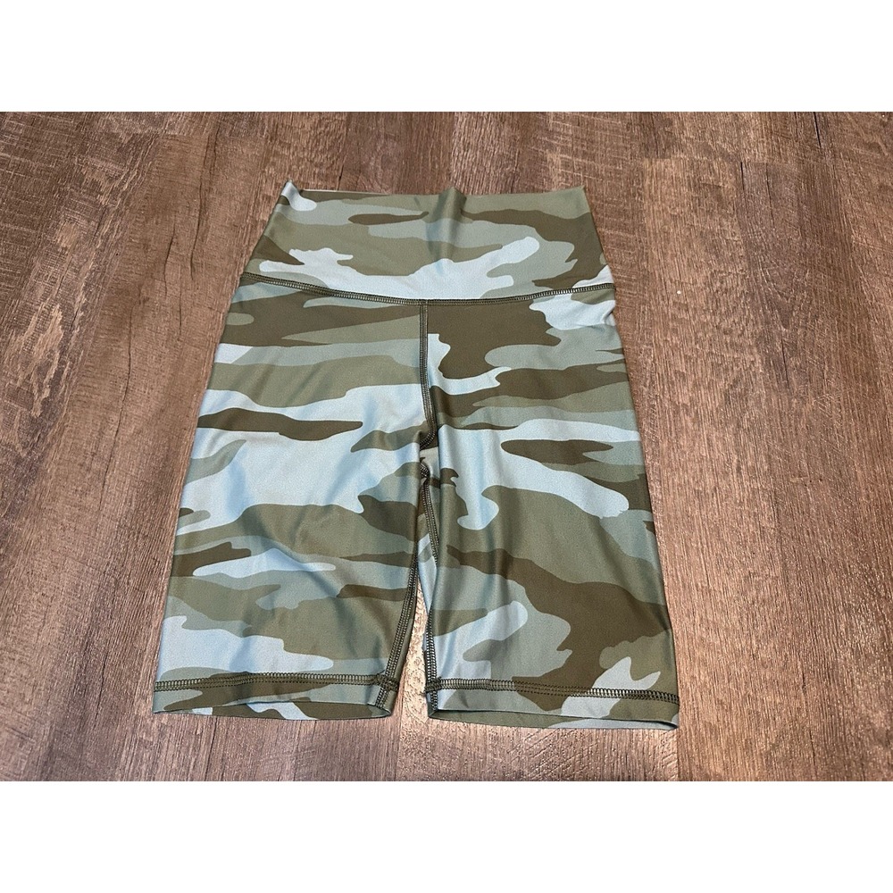 Aerie Move High Waist Camouflage Biker Shorts Green Size S‎ Small